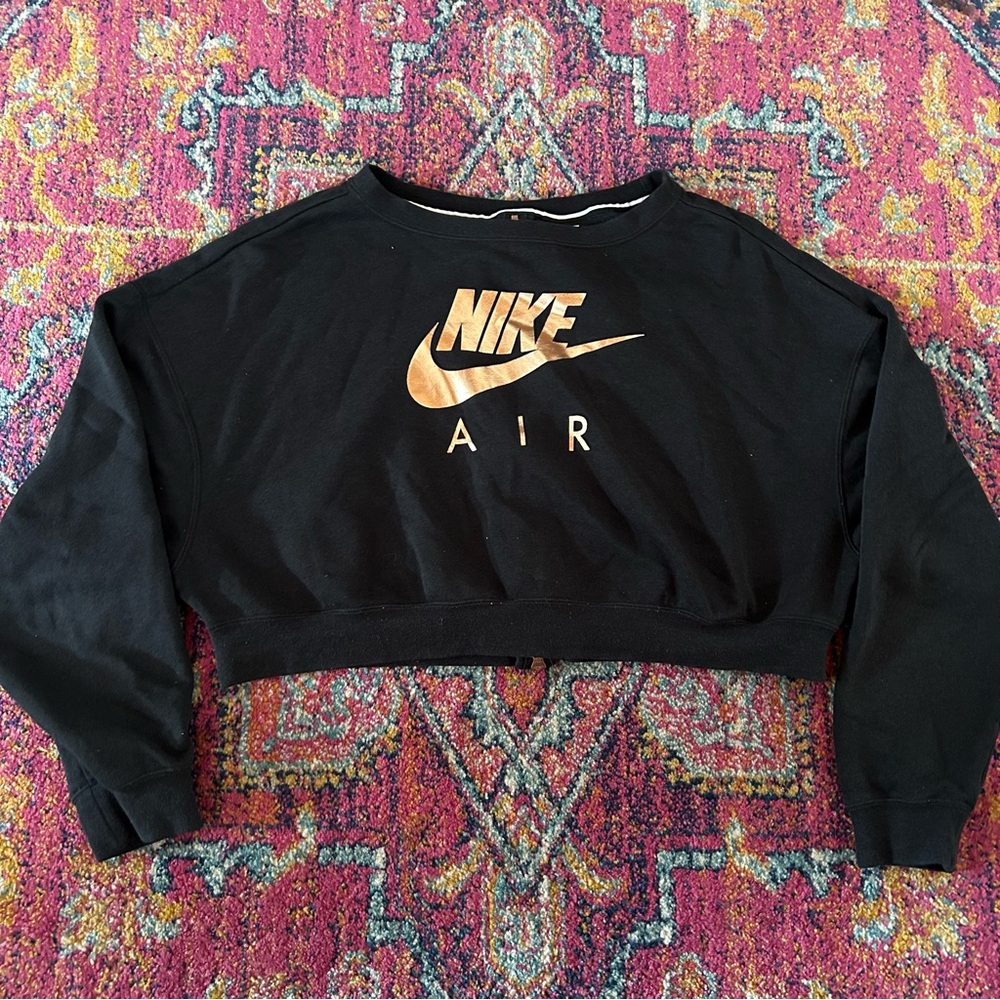 Nike Air Black Cropped Sweatshirt